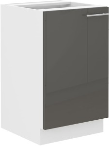 Kuchynská skrinka LARA 50 ZL 1F Graphite/Biela