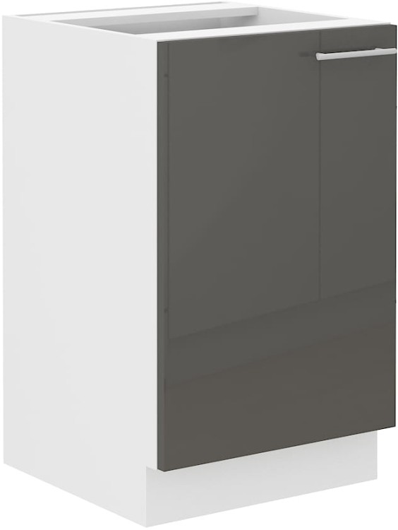 Kuchynská skrinka LARA 50 ZL 1F Graphite/Biela