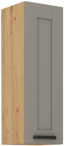 LUNA 30 G-90 1F Clay Šedá/Oak Artisan kuchynská horná skrinka