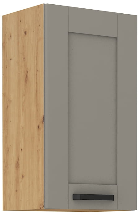 LUNA 40 G-72 1F Clay Šedá/Oak Artisan kuchynská horná skrinka