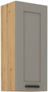 LUNA 40 G-90 1F Clay Šedá/Oak Artisan kuchynská horná skrinka
