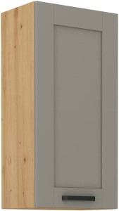 LUNA 45 G-90 1F Clay Šedá/Oak Artisan kuchynská horná skrinka