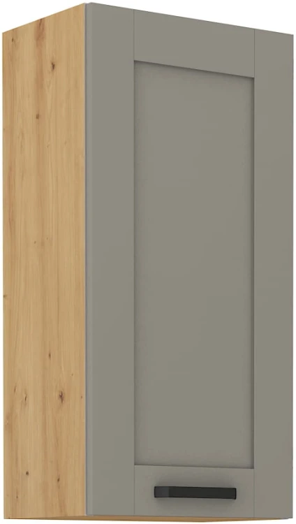 LUNA 45 G-90 1F Clay Šedá/Oak Artisan kuchynská horná skrinka