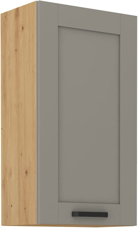 LUNA 50 G-90 1F Clay Šedá/Oak Artisan kuchynská horná skrinka