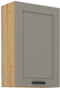 LUNA 60 G-90 1F Clay Šedá/Oak Artisan kuchynská horná skrinka