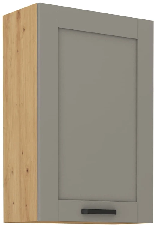 LUNA 60 G-90 1F Clay Šedá/Oak Artisan kuchynská horná skrinka