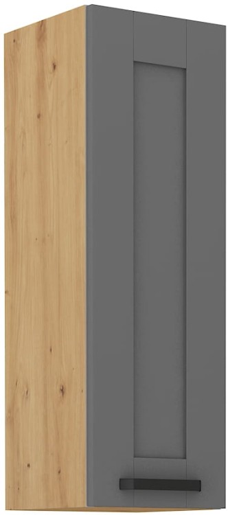 LUNA 30 G-90 1F Šedá/Oak Artisan kuchynská horná skrinka