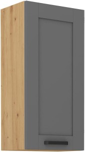 LUNA 45 G-90 1F kuchynská horná skrinka Šedá/Oak Artisan