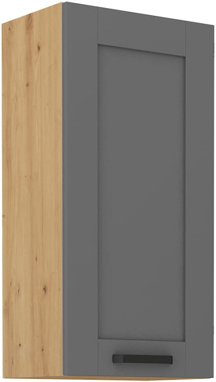LUNA 45 G-90 1F kuchynská horná skrinka Šedá/Oak Artisan