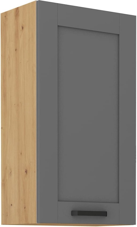 LUNA 50 G-90 1F Šedá/Oak Artisan kuchynská horná skrinka