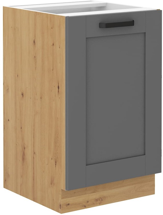 Kuchynská skrinka LUNA 50 ZL 1F Šedá/Oak Artisan