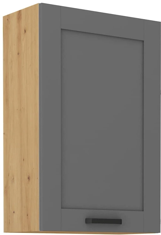 LUNA 60 G-90 1F kuchynská horná skrinka Šedá/Oak Artisan