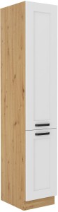 Komínová skrinka do kuchyne LUNA 40 DK-210 2F Biela/Oak Artisan
