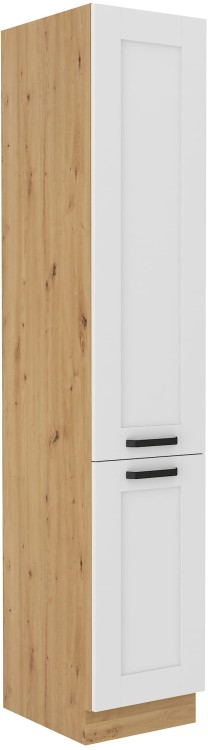 Komínová skrinka do kuchyne LUNA 40 DK-210 2F Biela/Oak Artisan
