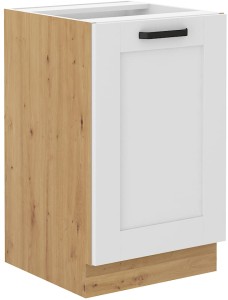 Kuchynská skrinka LUNA 50 ZL 1F Biela/Oak Artisan