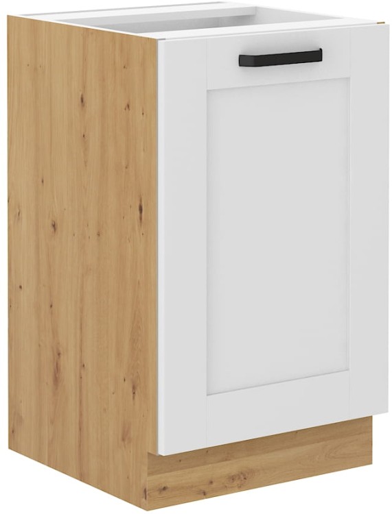 Kuchynská skrinka LUNA 50 ZL 1F Biela/Oak Artisan