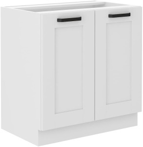 LUNA 80 D 2F BB Biela/biela stojaca kuchynská linka