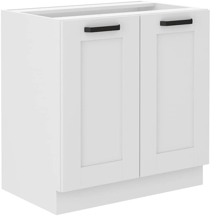 LUNA 80 D 2F BB Biela/biela stojaca kuchynská linka