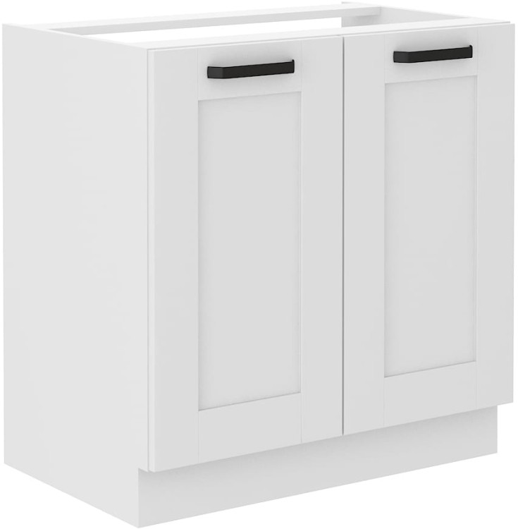 Kuchynská skrinka LUNA 80 ZL 2F biela/biela