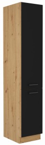 Komínová skrinka do kuchyne MODENA 40 DK-210 2F Artisan Oak/Čierny