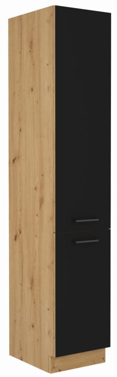 Komínová skrinka do kuchyne MODENA 40 DK-210 2F Artisan Oak/Čierny