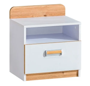 Nočný stolík Lorento 12 Biela/Oak Nash