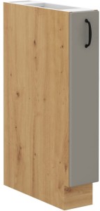 Kuchynská skrinka so zásuvkou STILO 15 D CARGO Clay Šedá/Artisan Oak