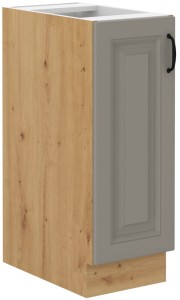 Skrinka do kuchyne so zásuvkou STILO 30 D CARGO Clay Šedá/Oak Artisan