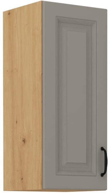 Horná skrinka do kuchyne STILO 30 G-72 1F Clay Šedá/Oak Artisan