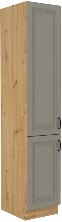 Komínová skrinka do kuchyne STILO 40 DK-210 2 F Clay Šedá/Oak Artisan