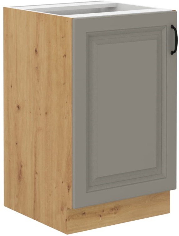 Kuchynská skrinka STILO 50 ZL 1F Clay Šedá/Oak Artisan