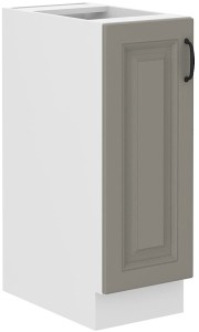 Skrinka do kuchyne so zásuvkou STILO 30 D CARGO Clay Šedá/Biela