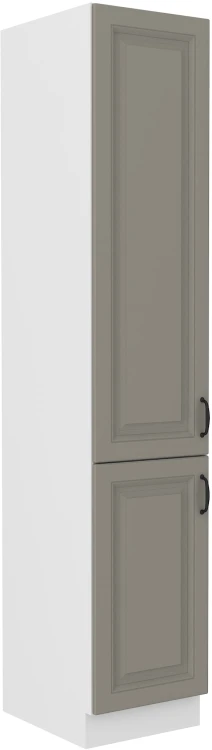 Komínová skrinka do kuchyne STILO 40 DK-210 2 F Hlinená sivá/biela