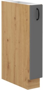 Skrinka do kuchyne so zásuvkou STILO 15 D CARGO Šedá/Oak Artisan