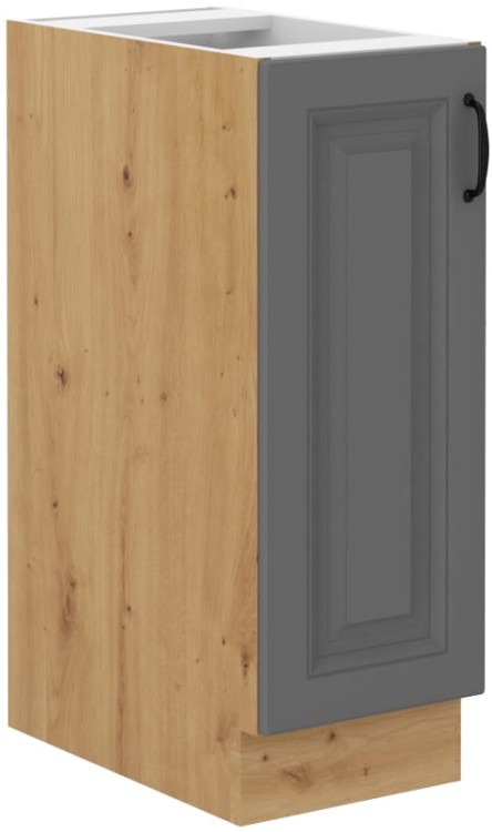 Skrinka do kuchyne so zásuvkou STILO 30 D CARGO Šedá/Oak Artisan