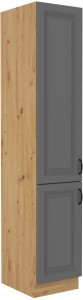 Komínová skrinka do kuchyne STILO 40 DK-210 2 F sivá/dub Artisan