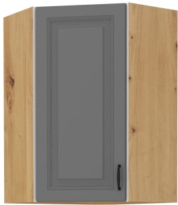 Horná skrinka do rohovej kuchyne STILO 58x58 GN-90 1 F Šedá/Oak Artisan