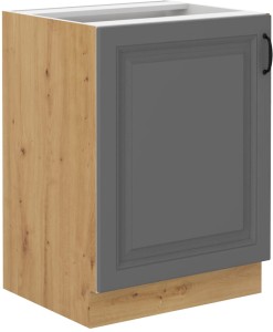 Skrinka do kuchyne STILO 60 D 1F Šedá/Oak Artisan