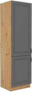 Komínová skrinka do kuchyne STILO 60 DK-210 2 F sivá/dub Artisan