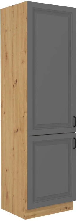 Komínová skrinka do kuchyne STILO 60 DK-210 2 F sivá/dub Artisan