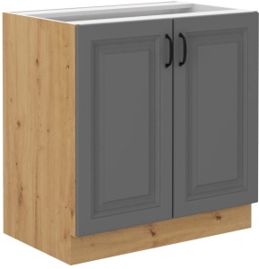 Skrinka do kuchyne STILO 80 D 2D Šedá/Oak Artisan
