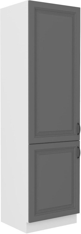 Komínová skrinka do kuchyne STILO 60 DK-210 2 F sivá/biela