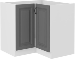Skrinka do rohovej kuchyne STILO 89x89 DN 1F sivá/biela
