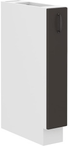 Kuchynská skrinka so zásuvkou STILO 15 D CARGO Graphite/Biela
