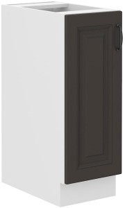 Kuchynská skrinka so zásuvkou STILO 30 D CARGO Graphite/Biela