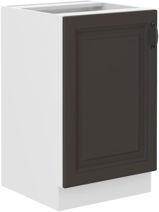 Kuchynská skrinka STILO 50 ZL 1F Graphite/Biela
