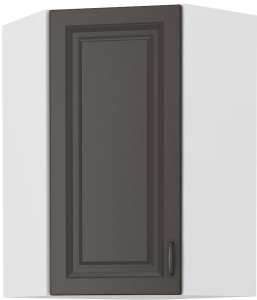 Rohová kuchynská linka STILO 58x58 GN-90 1 F Grafitová/biela