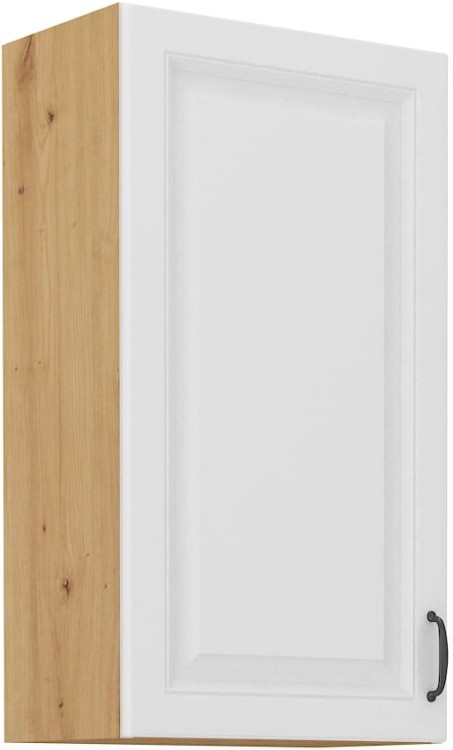 Horná skrinka do kuchyne STILO 50 G-90 1F biela/dub Artisan