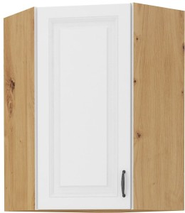 Rohová kuchynská linka STILO 58x58 GN-90 1 F biela/dub Artisan