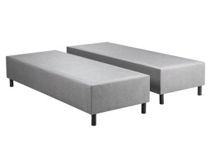 Hotelová posteľ BOX 30 so spoločným čelom 160x200 Sivá